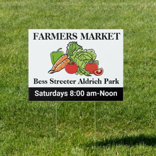 Create Custom Farmers Vegetable Market Sign