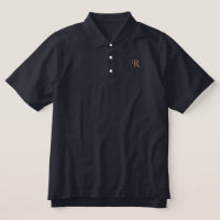 Create Custom Gold Monogrammed Mens Cool Navy Blue