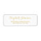 Create Custom Golden Elegant Return Address Label