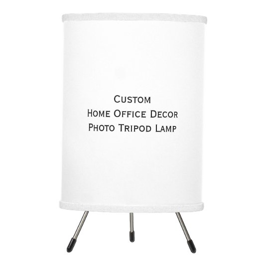 Create Custom Home Office Decor Tripod Photo Lamp (Front)
