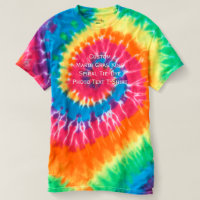 Create Custom Mardi Gras King Spiral Tie-Dye Photo T-shirt