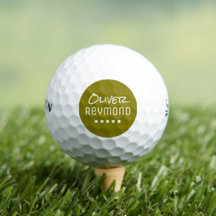 Create Custom Name Best Golfer's Olive Golf Balls