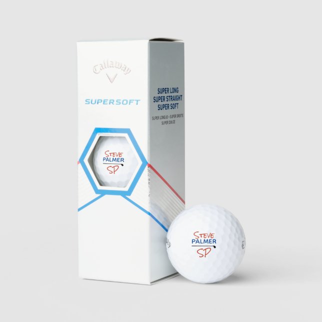 Create Custom Name Golf Ball with His Initials (Packaging)