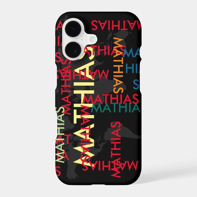 create custom Name pattern Iphone Case (Back)