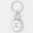 Create Custom Oval Metal Photo Keychain Keyring