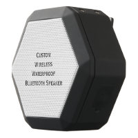 Create Custom Personalized Boom Bass Wireless Black Bluetooth Speaker