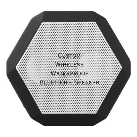 Create Custom Personalized Boom Bass Wireless Black Bluetooth Speaker (Front)