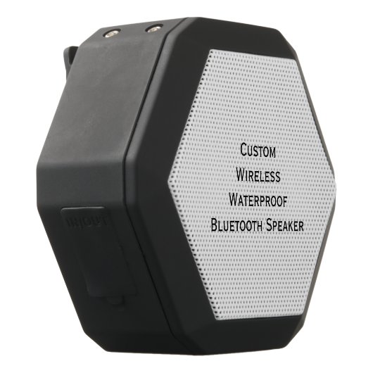 Create Custom Personalized Boom Bass Wireless Black Bluetooth Speaker (Right)