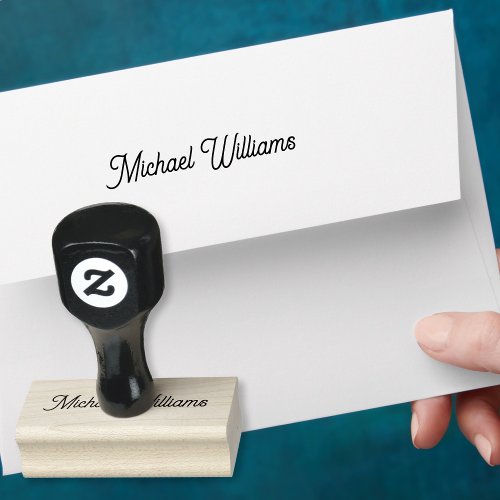 Create Custom Personalized Elegant Name Signature Rubber Stamp