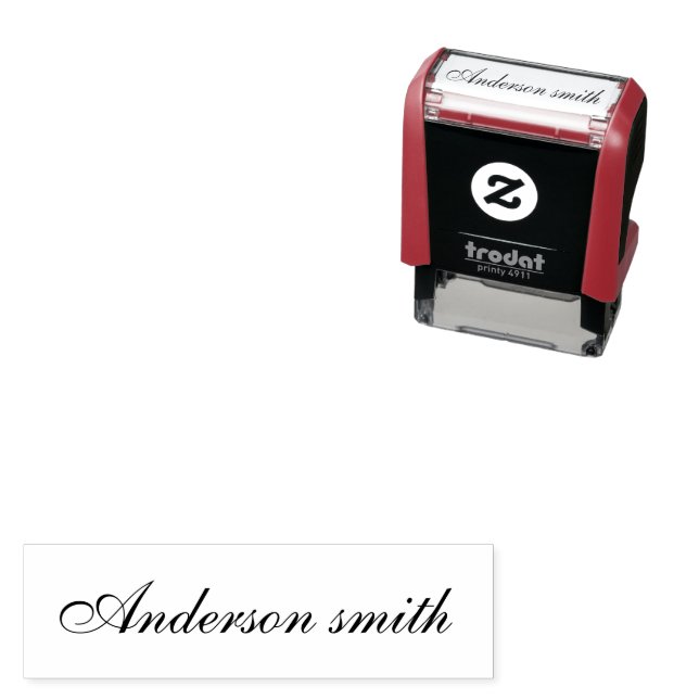 Create Custom Personalized Elegant Signature Name Self-inking Stamp (In Situ)