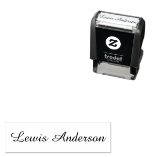 Create custom personalized elegant signature name self-inking stamp