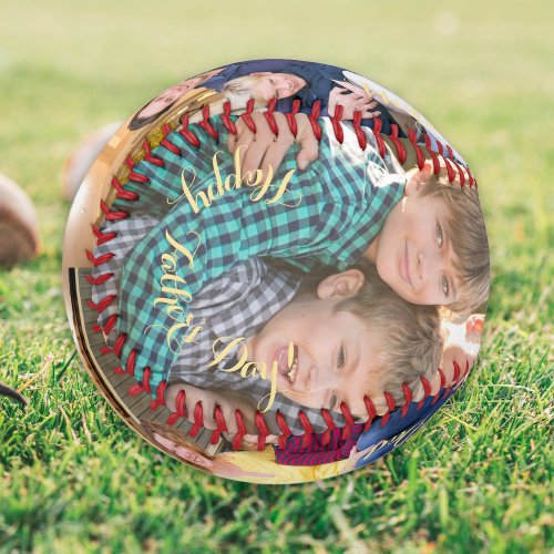 Create Custom Personalized Fathers Day Photo Text Baseball