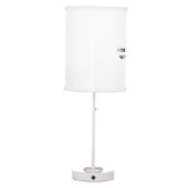 Create Custom Personalized Home Office Decor Photo Table Lamp (Back)
