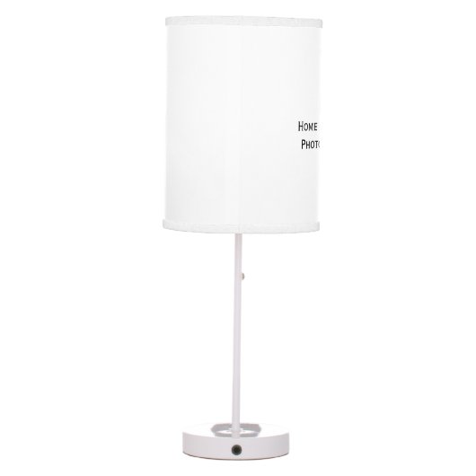 Create Custom Personalized Home Office Decor Photo Table Lamp (Back)