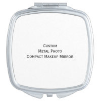 Create Custom Personalized Metal Photo Compact Mirror For Makeup