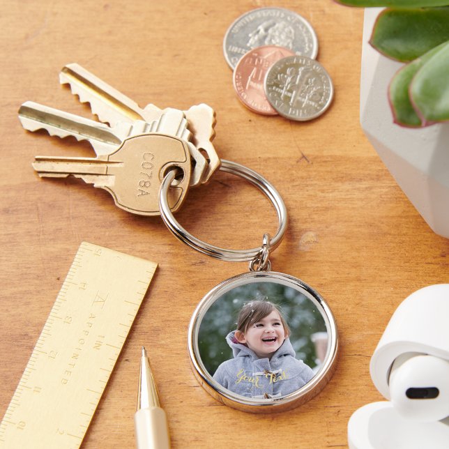 Create Custom Personalized Photo and Text Keychain (Create Custom Personalized Photo and Text Keychain)