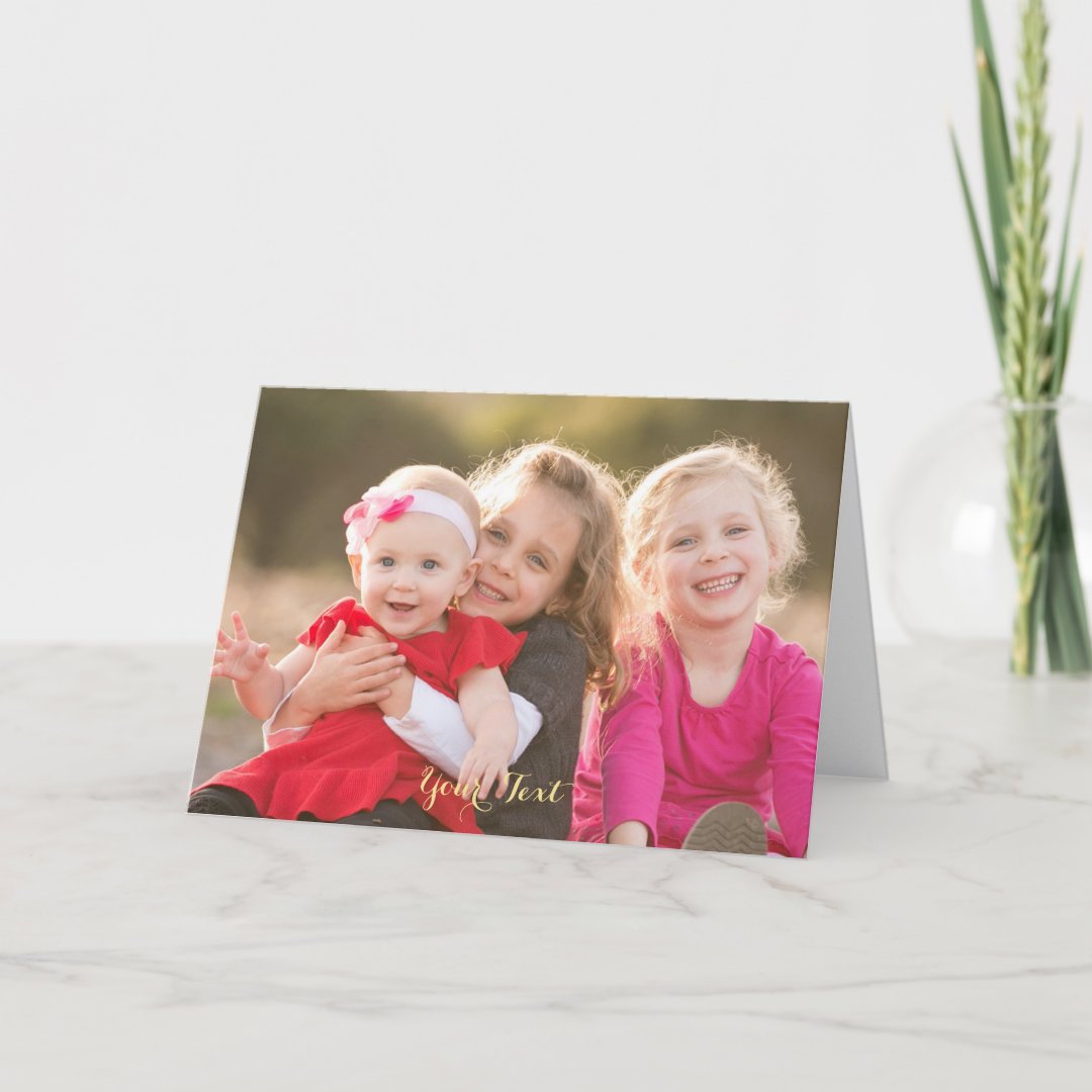Create Custom Personalized Photo Greeting Card | Zazzle