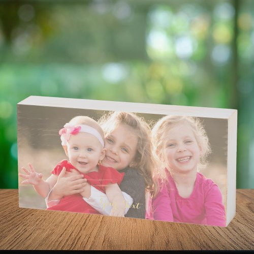 Create Custom Personalized Photo Home Office Decor Wooden Box Sign