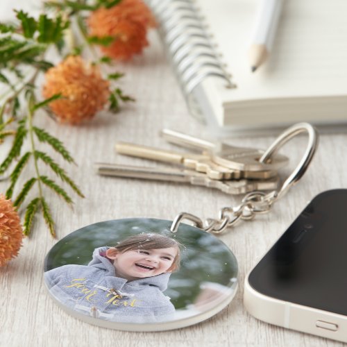 Create Custom Personalized Photo Keychain Keyring