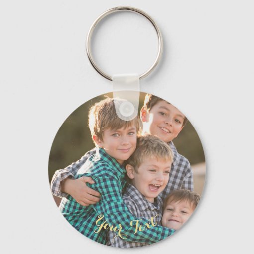 Create Custom Personalized Photo Round Keyring | Zazzle