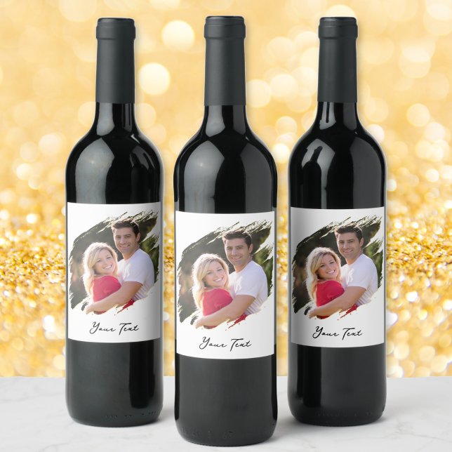 Create Custom Personalized Photo Text Bottle Label (Create Custom Personalized Photo Text Bottle Label)