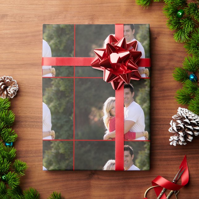 Create Custom Personalized Photo Text Christmas Wrapping Paper (Create Custom Personalized Photo Text Christmas Wrapping Paper)