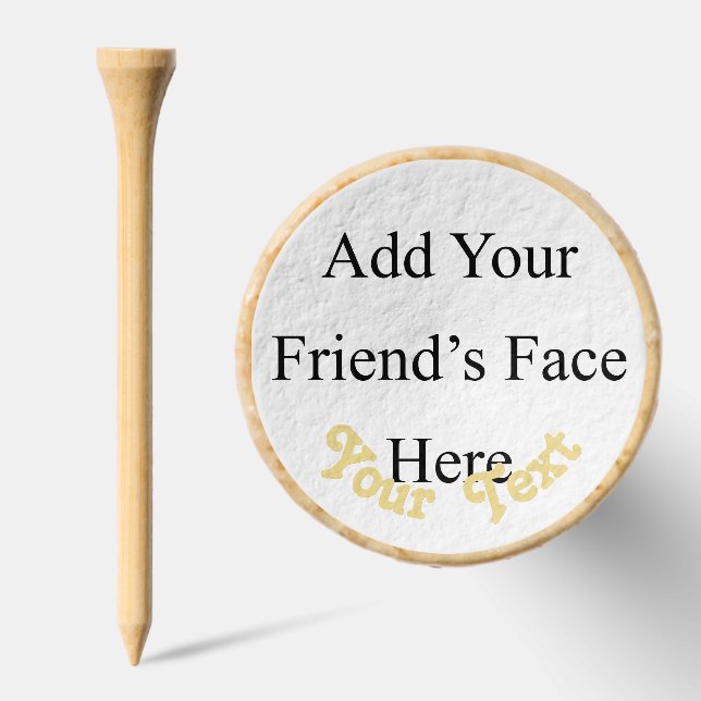 Create Custom Personalized Photo Text Golf Tees (Combo)