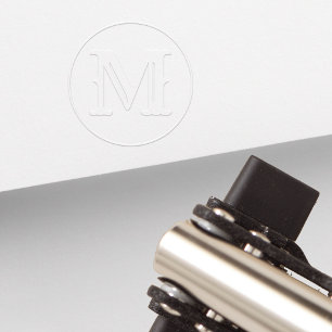 Create Custom Personalized Retro Monogram Initial Embosser