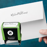Create Custom Personalized Simple Signature Name Self-inking Stamp<br><div class="desc">Create your own custom,  personalized,  handwriting font script,  state of the art self-inking signature name rubber stamp. Simply enter your name,  to customize. Perfect for both,  home and business,  personal and official mailings. Comes with a choice of 9 ink colors.</div>