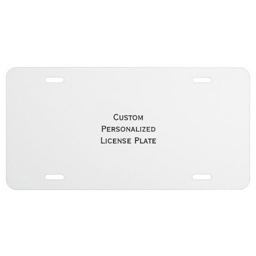 Create Custom Personalized Vehicle License Plate | Zazzle