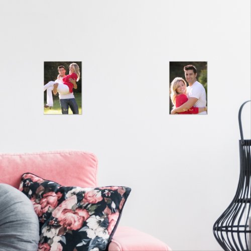 Create Custom Personalized Wedding Photo Gold Text Wall Art Sets