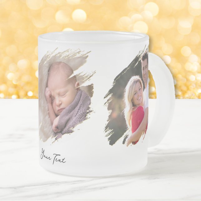 Create Custom Photo and Text Hot Cold Beverages Frosted Glass Coffee Mug (Create Custom Photo and Text Hot Cold Beverages Frosted Glass Coffee Mug)