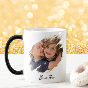 Create Custom Photo and Text Unique Color Changing Color Morph Mug