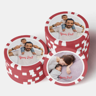 Create Custom Photo Home Tournament Game Night Poker Chips