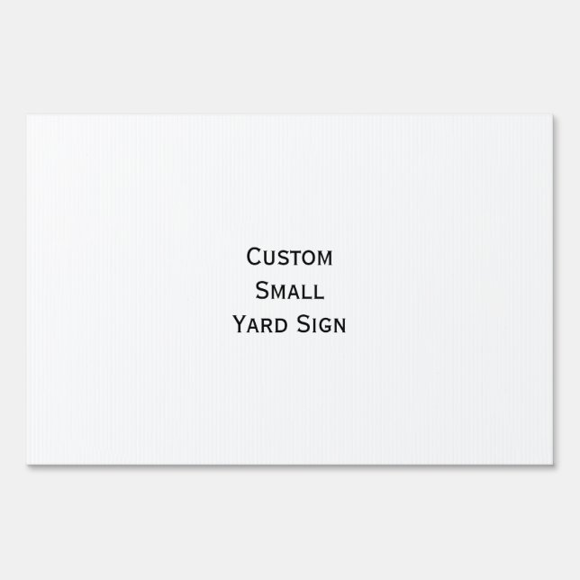 Create Custom Photo Lawn Yard Sign - Small Size (Front)