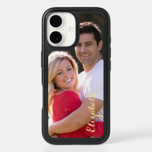 Create Custom Photo Monogram Protective Slim Fit iPhone 16 Case