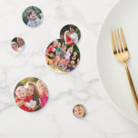 Create Custom Photo Text Birthday Wedding Table Confetti