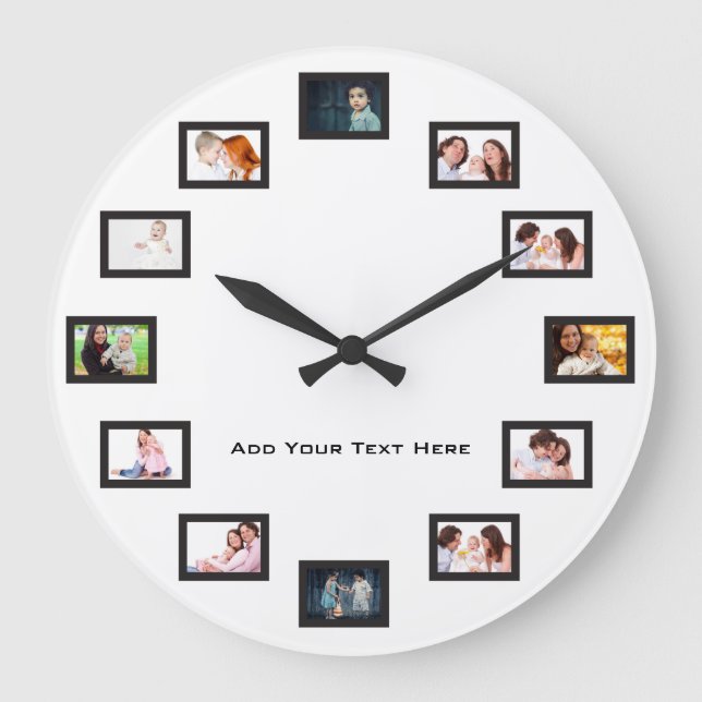 Create Custom Photos Large Clock (Front)