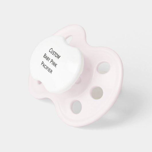 Create Custom Pink Pacifier for Baby Infant Girl (Front Right)