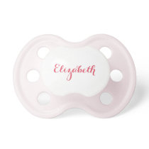 Create Custom Pink Pacifier for Baby Infant Girl