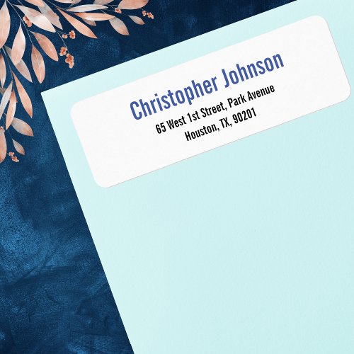 Create Custom Plain Elegant Return Address Label