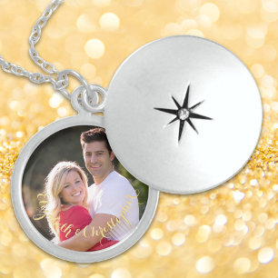 Create Custom Pure Sterling Silver Photo Text Locket Necklace
