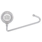 Create Custom Purse Handbag Holder Table Hanger (Front)