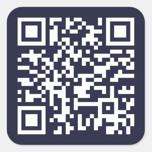 Create Custom QR Code Small Business Owner Website Square Sticker