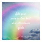 Create Custom Quote Poster - Rainbow Clouds