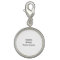 Create Custom Silver Plated Round Photo Charm