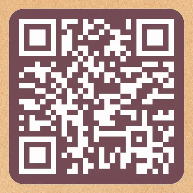 Small Square Qr Code Create Custom Small Business Owner Website QR Code Square Sticker | Zazzle