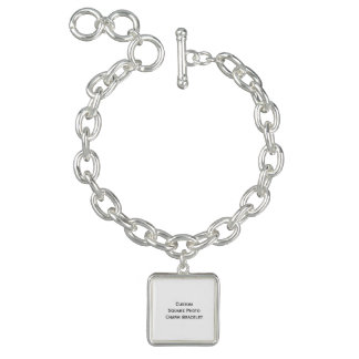 Create Custom Square Photo Charm Bracelet