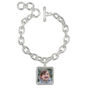 Create Custom Square Photo Charm Bracelet