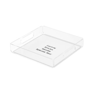 Create Custom Stylish Square Acrylic Serving Tray